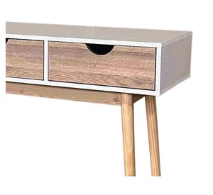 Escritorio Florencia blanco/natural 84x120x40 cm