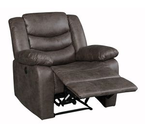 Sillón reclinable eléctrico Konor cinerous