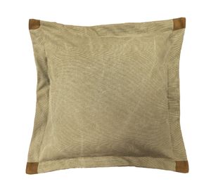 Cojín decorativo Deslavado café 45x45 cm