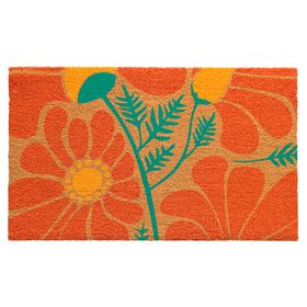 Limpiapiés Flores 45x75 cm