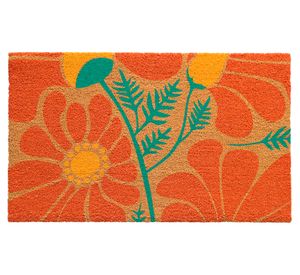 Limpiapiés Flores 45x75 cm