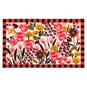 Limpiapiés Flores diseño 45x75 cm
