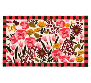 Limpiapiés Flores diseño 45x75 cm
