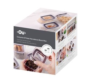 Organizador hermético Block 6 piezas