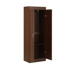 Clóset 2 puertas 1 repisa chocolate 175x60x39.5 cm