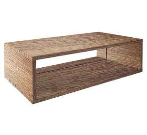 Estante modular bajo doble natural 19.5x64.5x30.2 cm