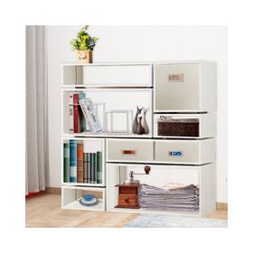 Estante modular bajo simple blanco 19.5x34.5x30.2 cm