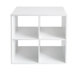 Cubo modular 4 Espacios blanco 66.2x66.2x30.2 cm