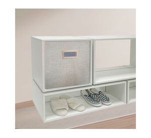 Estante modular Bajo doble blanco 19.5x64.5x30.2 cm