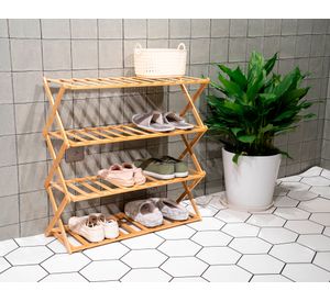 Organizador zapatos 4 pisos 70x68x25 cm
