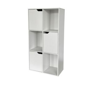 Estante 3 puertas Leo 116x70x35 cm