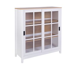 Buffet Carla blanco/natural 2 puertas