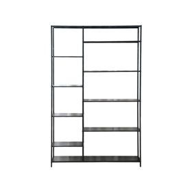 Repisa multiespacio Frida negro 188x120x30 cm