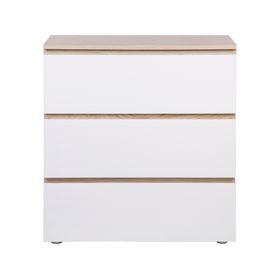 Cómoda Mallorca blanco/natural 3 cajones