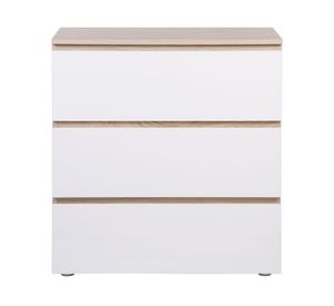 Cómoda Mallorca blanco/natural 3 cajones