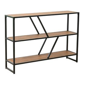 Repisa Sabina negro/madera 3 Niveles