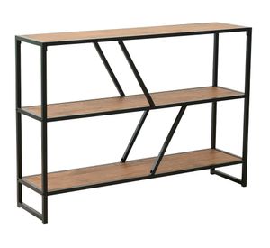 Repisa Sabina negro/madera 3 Niveles