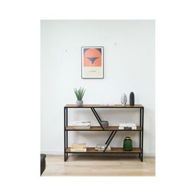 Repisa Sabina negro/madera 3 Niveles