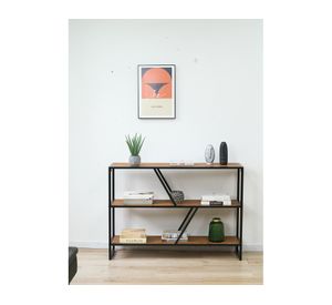 Repisa Sabina negro/madera 3 Niveles