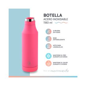 Botella L rosado 1180 ml