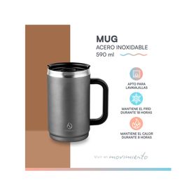 Mug Travel L gris 590 ml