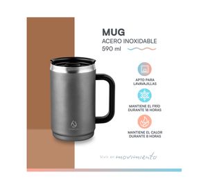 Mug Travel L gris 590 ml
