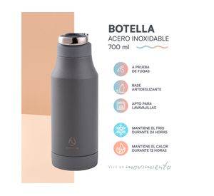 Botella M gris 700 ml