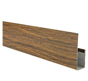 Perfil de acero J o exterior 0.27 mm 4x300 cm castaño