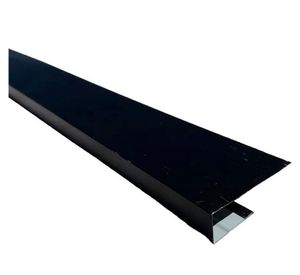 Perfil de acero J o exterior 0.27 mm 4x300 cm negro