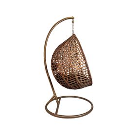 Silla colgante Hawái L chocolate cojín café