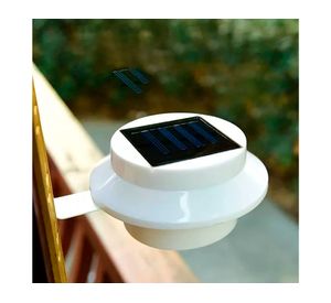 Foco LED redondo con panel solar 1.2V blanco