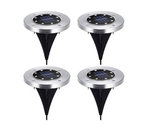 Set 4 estacas solares jardín 20JXP635 gris