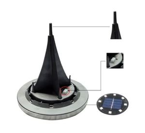 Set 4 estacas solares jardín 20JXP635 gris