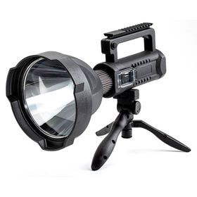 Linterna LED recargable alcance 600 m con trípode