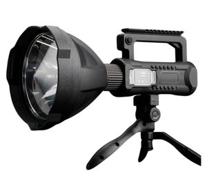 Linterna LED recargable alcance 600 m con trípode