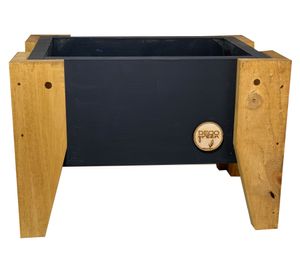 Jardinera Huerto grafito 40x26x32 cm