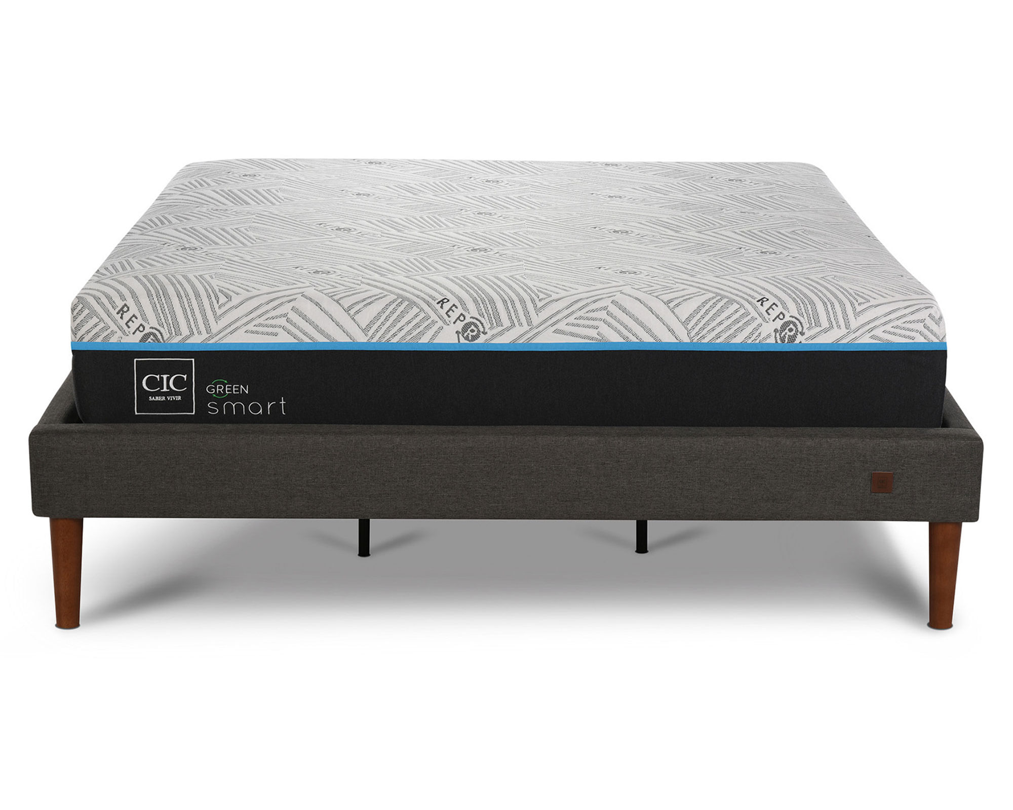 CIC Cama europea Green Infinity king base dividida