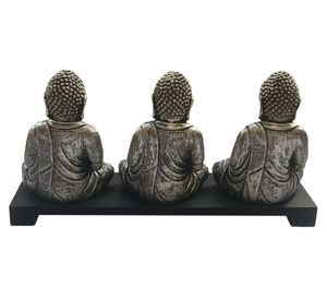 Portavelas forma Buda 15.3x30x9 cm