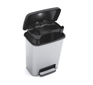 Basurero Compatta gris claro 25 lt