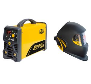 Soldadora Kombat 200A 9.5kVA + máscara Starface
