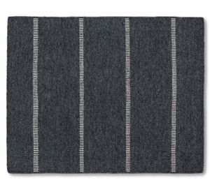 Bajada de cama Aconcagua lana gris oscuro 60x90 cm