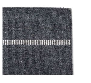 Bajada de cama Aconcagua lana gris oscuro 60x90 cm