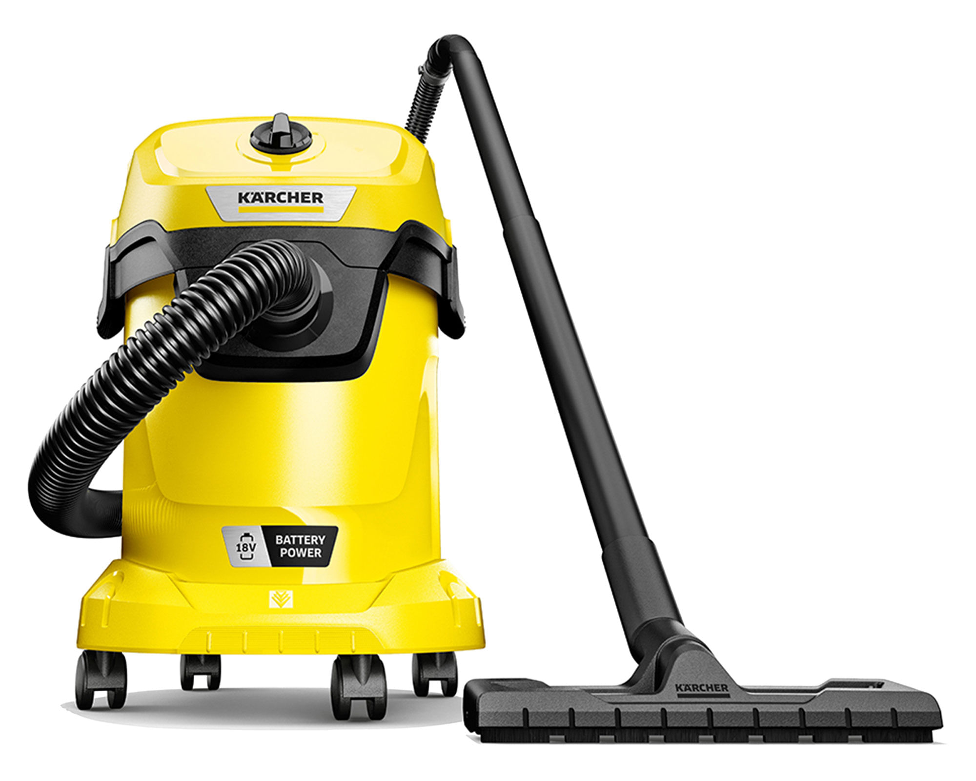 Aspiradora inalámbrica polvo/agua WD 3-18 amarillo 18V