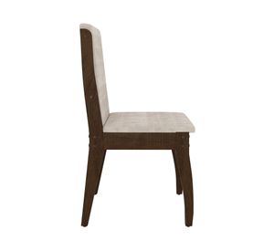 Juego de comedor 4 personas Lorenzi 1.2 rectangular castaño