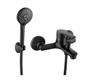 Monomando de tina ducha Gunnar matte black