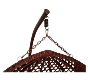 Silla colgante XXL Hawái caramelo + cojín café