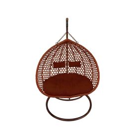 Silla colgante XL Hawái chocolate + cojín café