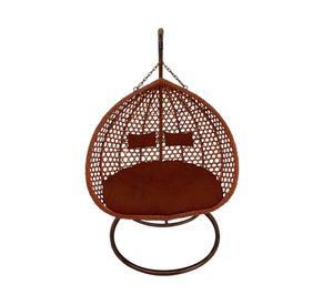 Silla colgante XL Hawái chocolate + cojín café