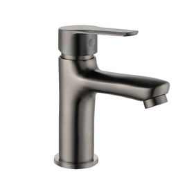 Monomando lavamanos Gunnar gun metal gris cromado