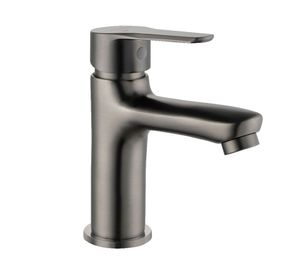 Monomando lavamanos Gunnar gun metal gris cromado